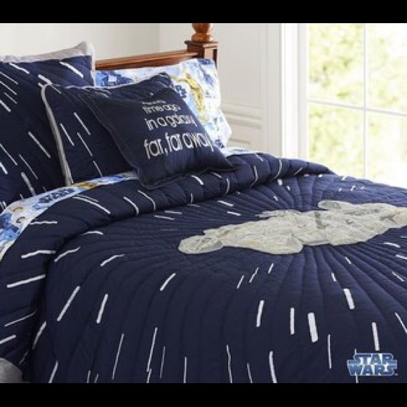Pottery Barn Kids Bedding Star Wars Twin Quilt Shams Poshmark